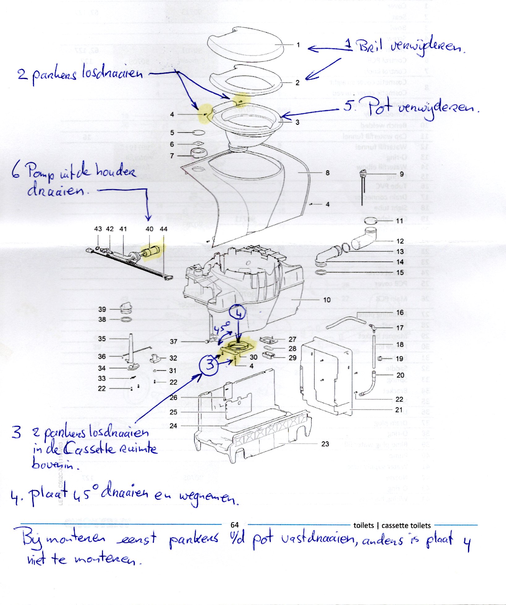 Thetford C502 toilet pomp vervangen Mooiste Modelbaan en Grootspoor